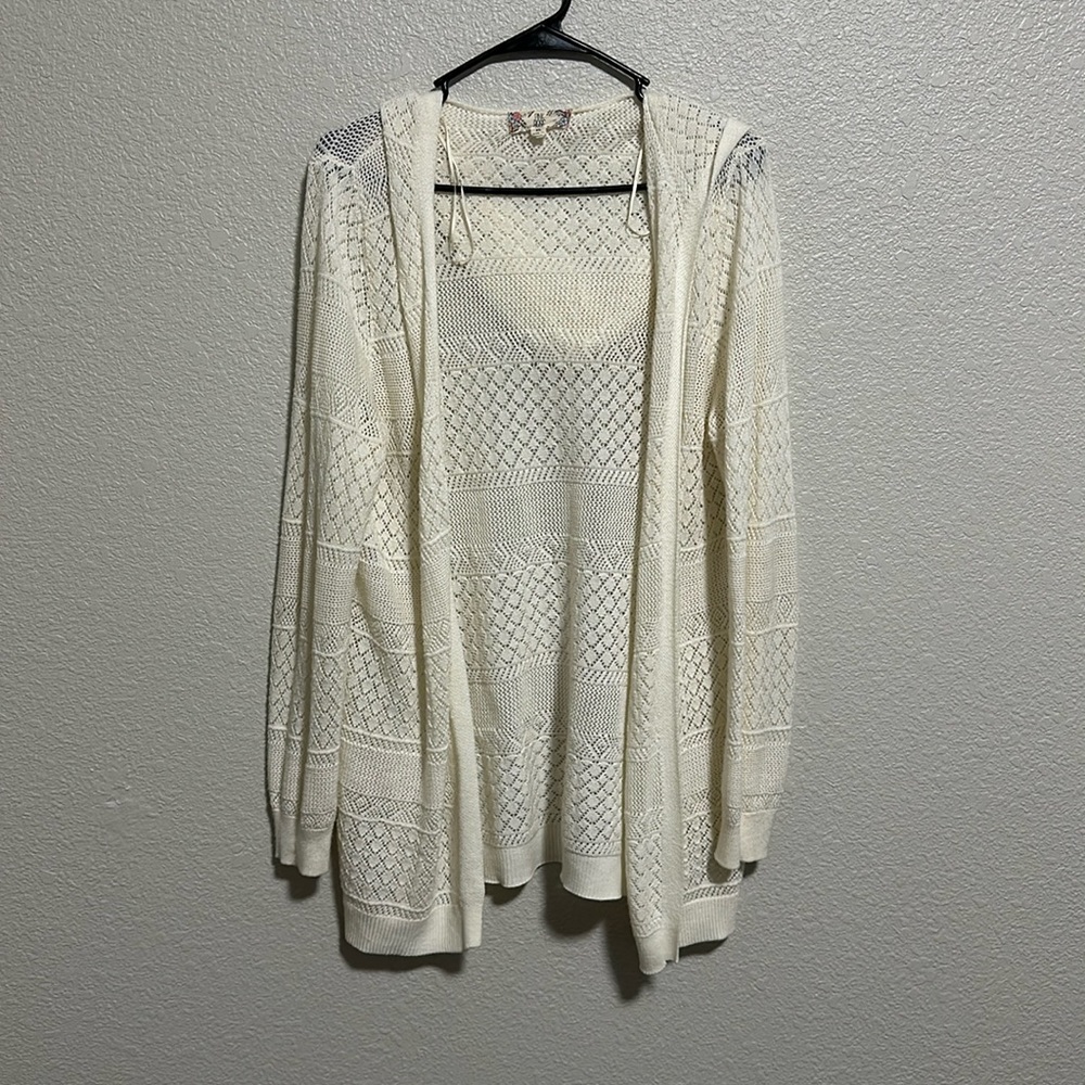 Hooded cardigan